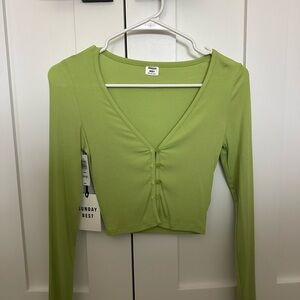 Sunday Best Green Long Sleeve Top
